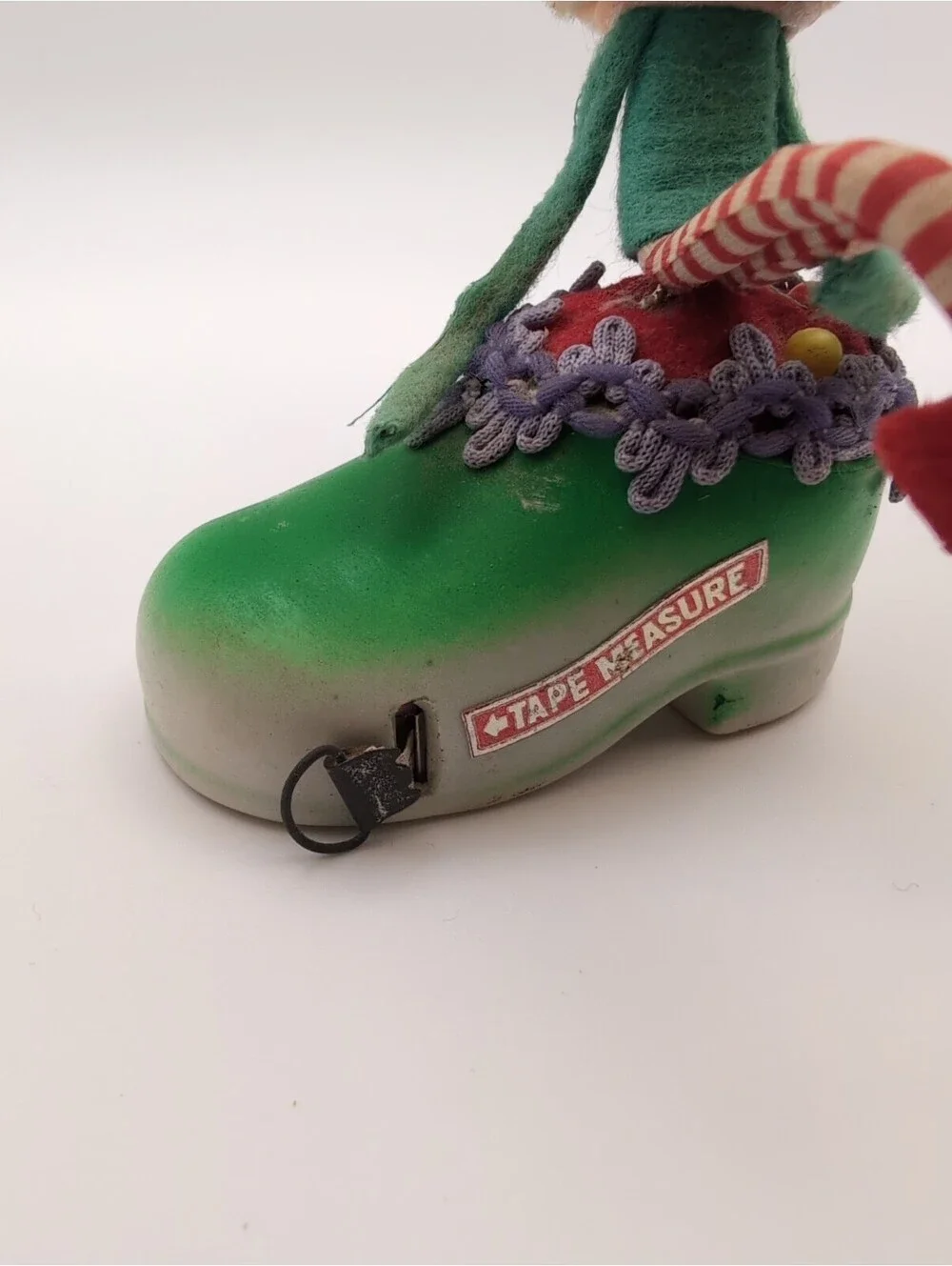 Vintage Pixie Elf Doll Tape Measure / Pincushion Japan 4
